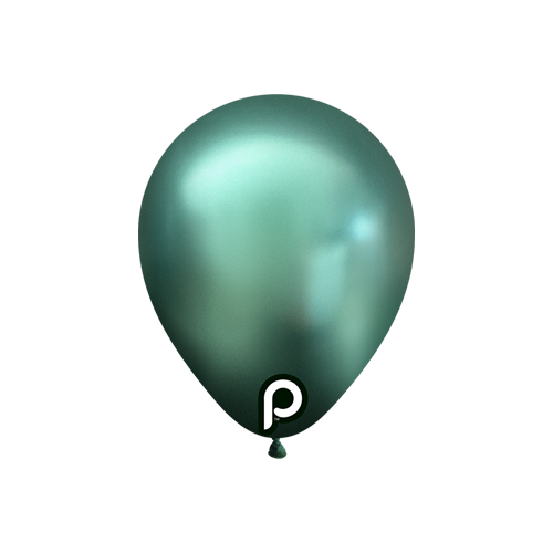 100 Ballons 5" Glam TM Green - Prima