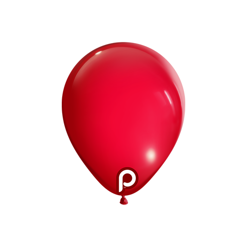 100 Ballons 5" Red - Prima