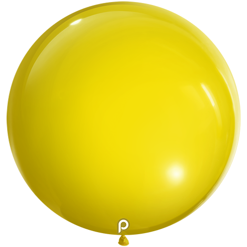 4 Ballons 36" Yellow - Prima