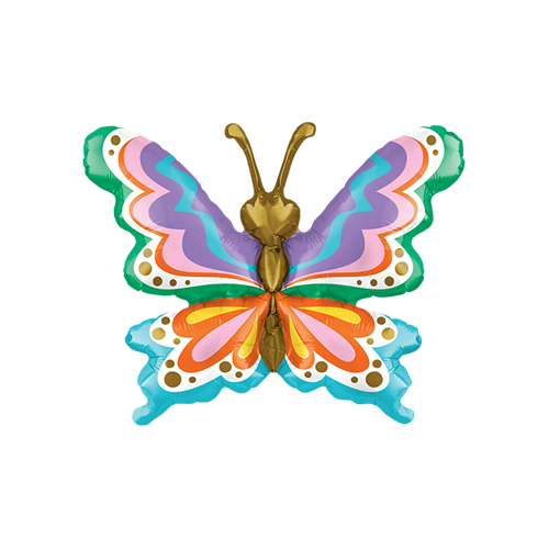 13" Air-Filled Groovy Butterfly (FR)