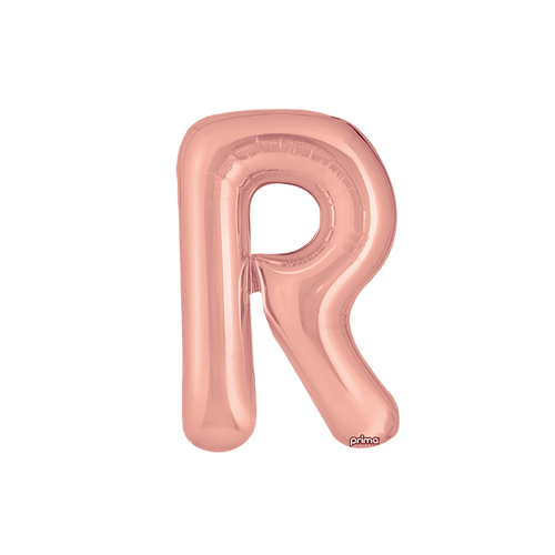 16" Rose Gold Letter R (FR)