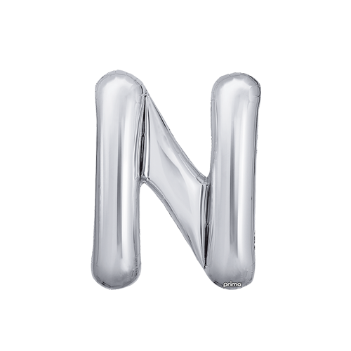 16" Silver Letter N (FR)