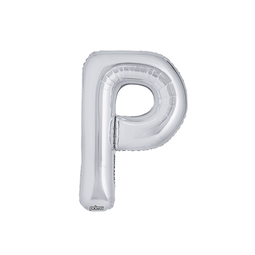 16" Silver Letter P (FR)