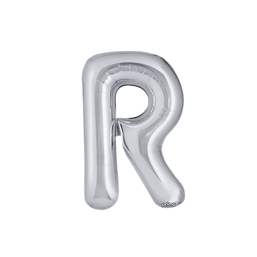 16" Silver Letter R (FR)