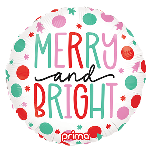 18" Rond Merry & Bright Dots - Prima