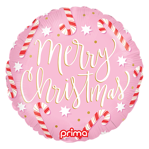 18" Rond Merry Christmas Candy Canes - Prima