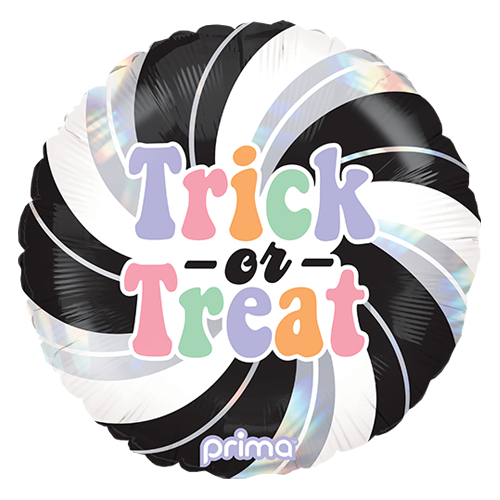 18" Rond Trick-or-Treat Holographic Swirl - Prima