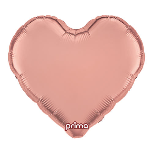 1 Alu 18" Heart Rose Gold - Prima