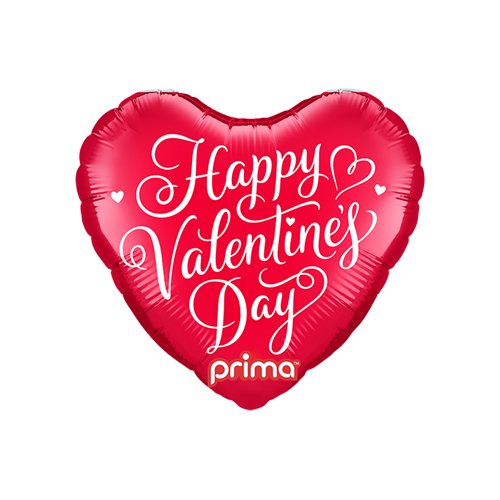 9" Coeur Happy Valentine's Day Script - Prima