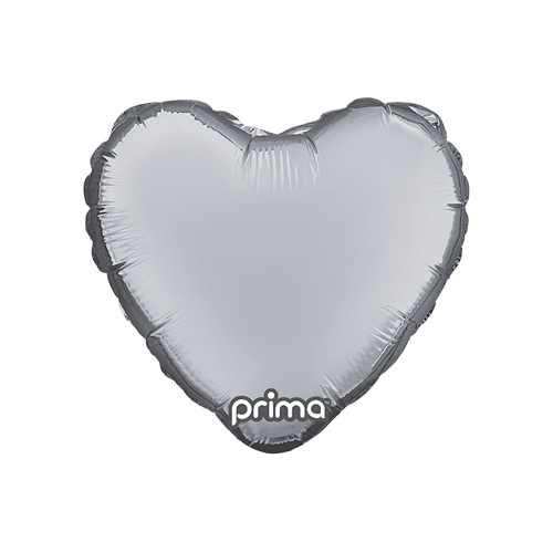 1 Poche De 6 Alu Coeur Silver 9" - Prima