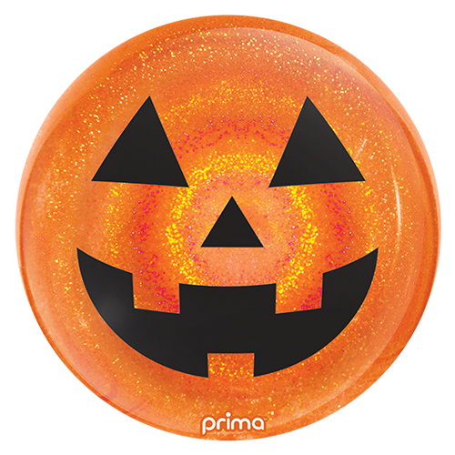 20" Jack-o'-lantern Orange Glitter Sphere (FR)