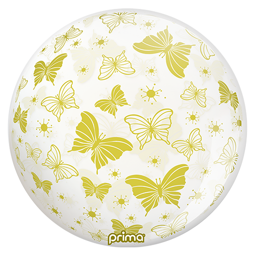 1 Sphère TM 20" Gold Butterflies - Prima