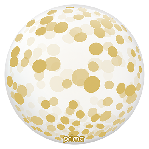 1 Sphère TM 20" Gold Confetti - Prima