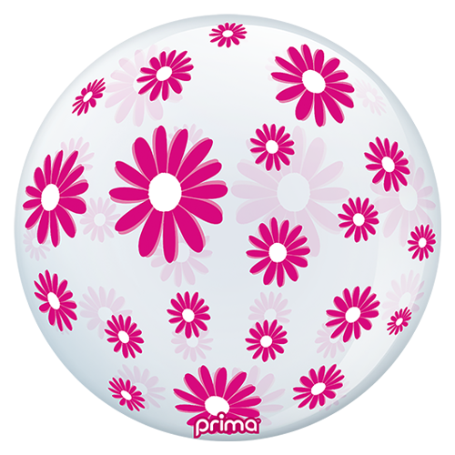 1 Sphère TM 20" Hot Pink Daisies - Prima