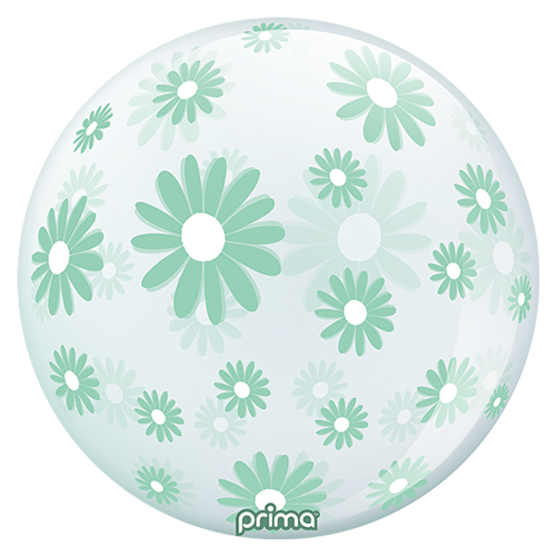 1 Sphère TM 20" Mint Green Daisies - Prima