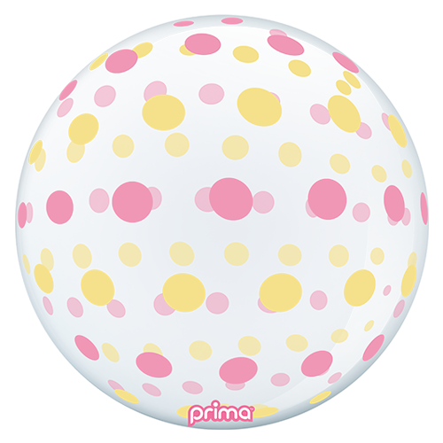 1 Sphère TM 20" Pink Gold Dots - Prima