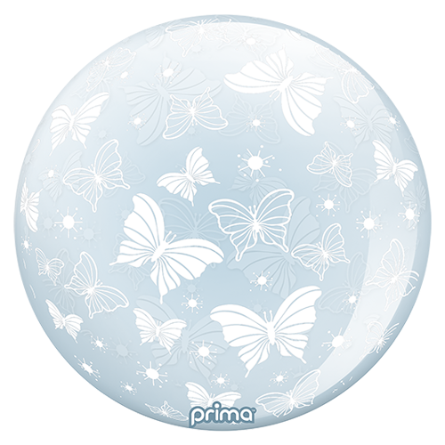 1 Sphère TM 20" White Butterflies - Prima