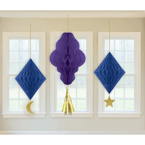 LOT DE 3 DECORATION PAPIER EID (FR)