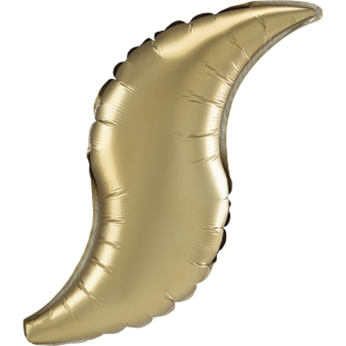 1 Alu Curve Satin Gold 35" - Amscan