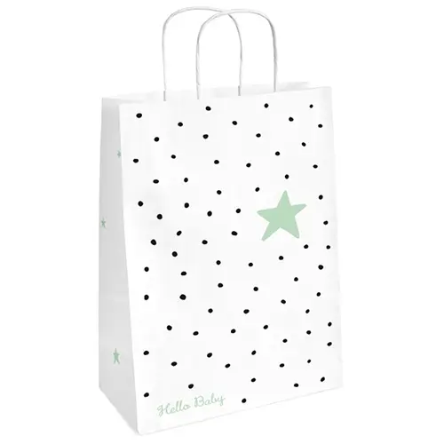 8 Hello Baby gift bags - Amscan