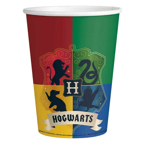 LOT DE 8 VERRES 250 ml HARRY POTTER (FR)