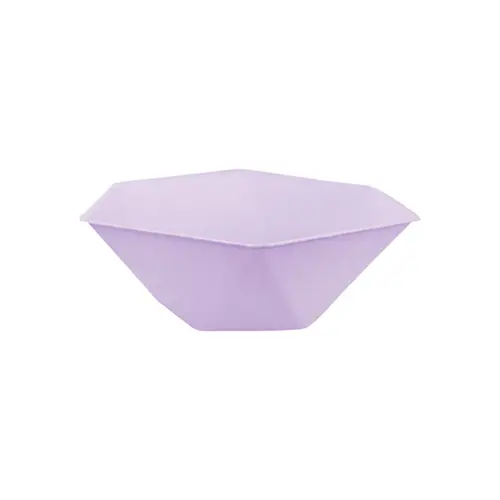 6 Bols Hexagonaux Décor Violet 15.8Cm - Amscan