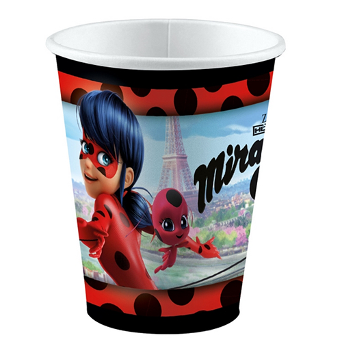 LOT DE 8 VERRES 250 ml MIRACULOUS (FR)