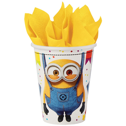 LOT DE 8 VERRES 250 ml MINION (FR)