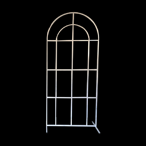 METAL WEDDING ARCH FLOWER BACKGROUND RACK WHITE (FR)