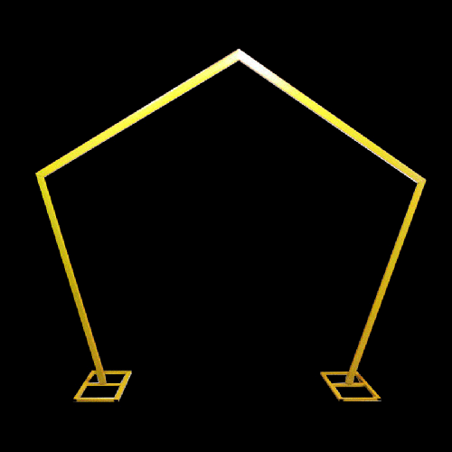 Arche Géométrique En Métal Dorée – Borosino