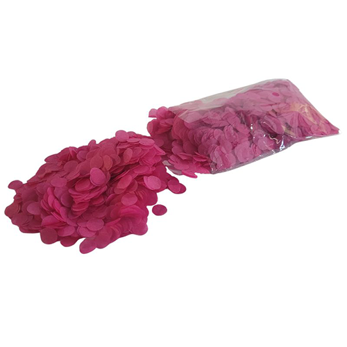 B525A CONFETTI PAPIER 1CM MAGENTA SACHET 14GR (FR)