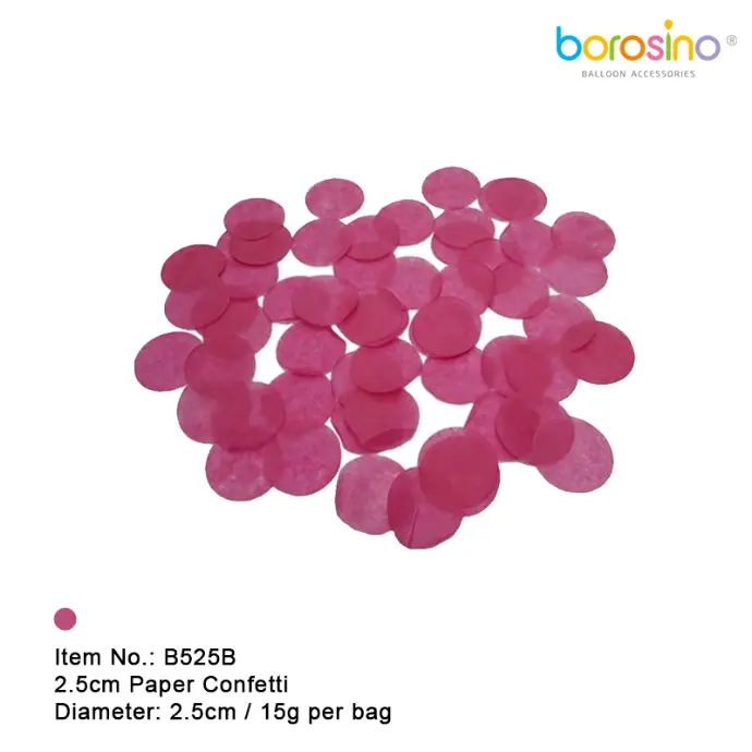 CONFETTI PAPIER 2.5CM MAGENTA SACHET 14GR (FR)