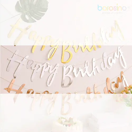 BANNER HAPPY BIRTHDAY SILVER (FR)