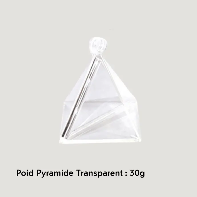 Poid Pyramide Transparent 30g - Borosino