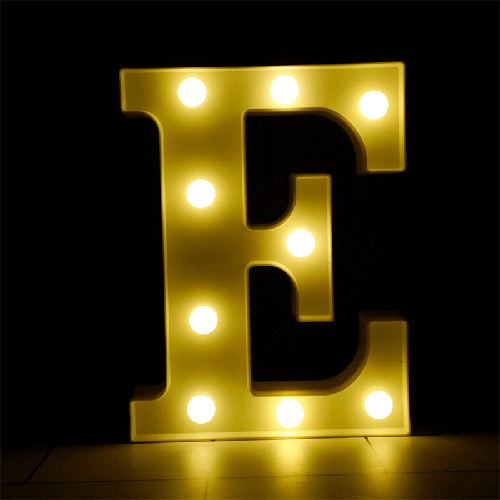 Lettre E Lumineuse Led – Borosino