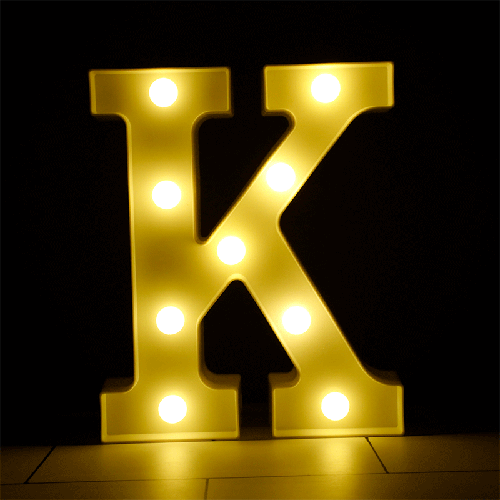 Lettre K Lumineuse Led – Borosino