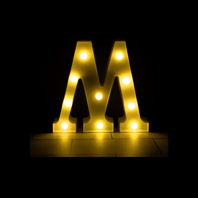 Lettre M Lumineuse Led – Borosino