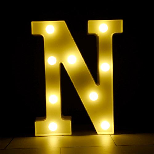 Lettre N Lumineuse Led – Borosino