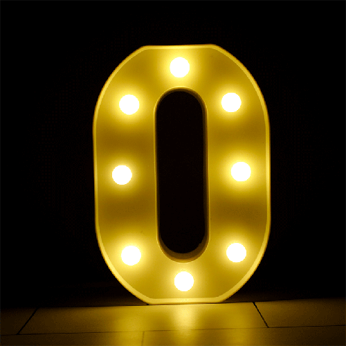 LED LETTER LIGHT O (FR)