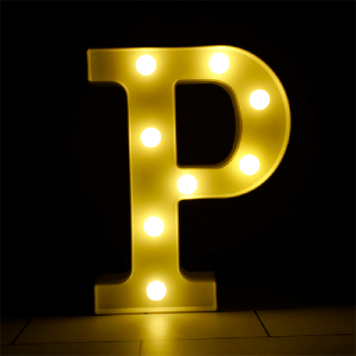 Lettre P Lumineuse Led – Borosino