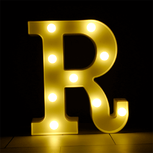 Lettre R Lumineuse Led – Borosino