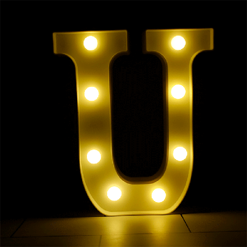 LED LETTER LIGHT U (FR)