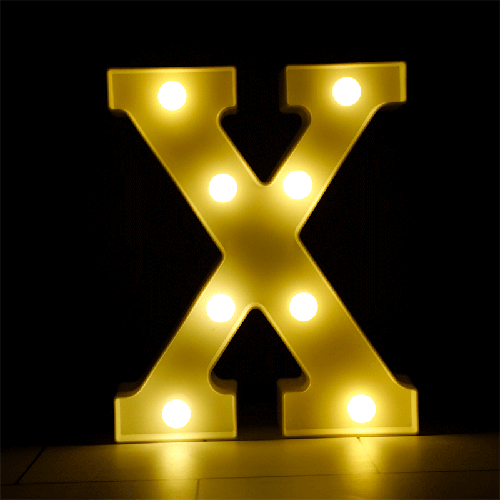 LED LETTER LIGHT X (FR)