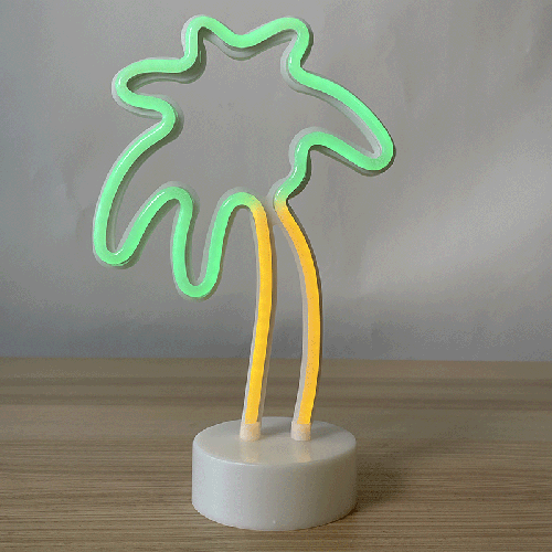 PALMIER NEON SIGN LIGHTS JAUNE ET VERT (FR)