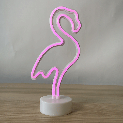 FLAMANT ROSE NEON SIGN LIGHTS ROSE (FR)