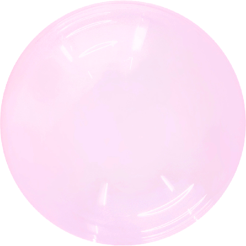 Crystal Bubble Balloons Pink (FR)