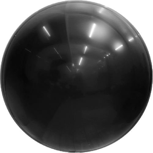 Metallic Bubble Balloons Black 12' (FR)