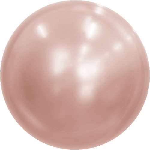 Metallic Bubble Balloons Rose Gold (FR)