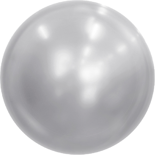 Metallic Bubble Balloons Silver (FR)