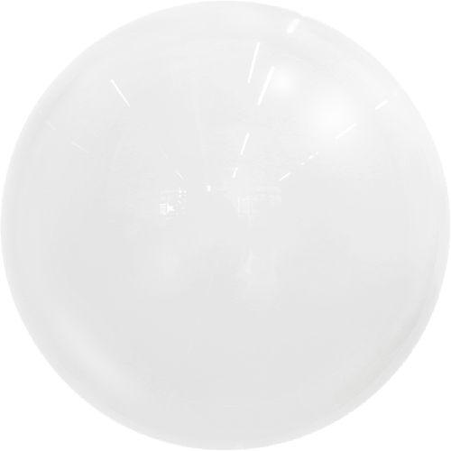 Metallic Bubble Balloons White (FR)